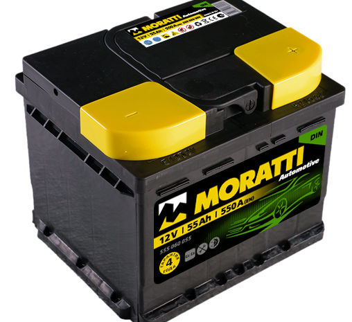 Аккумуляторная батарея MORATTI 55Ah 550A (C22)